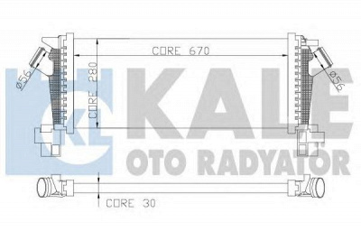 KALE OTO RADYATOR 344700 -  Интеркулер